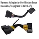 PNP Harness Adapter for Ford Fusion Eege Sync1 Manual AC upgrade Sync2/3 AUTO AC