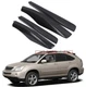 4pcs Gloss Black Roof Rack Rail End Cover For Lexus RX350 RX300 RX330 2003-2008
