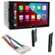 Dual 7" Wireless Carplay Car Stereo AM/FM Radio for 2003-2007 Toyota Sequoia