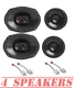 JBL Stage3 6x9" Front &6.5" Rear Door Speakers for 2002-2019 JEEP Grand Cherokee