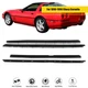 For 1990-1996 Chevy Corvette 4pcs Window Sweep Weatherstrip Felt Seal Kit Rubber
