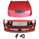 for 2024- 26 Ford Mustang GT front bumper cover grille spoiler hood Lucid Red
