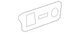 Genuine GM Ebony Front Floor Console Accessory Switch Mount Plate 22864177