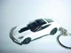 HOT 3D WHITE CHEVROLET CORVETTE C7 Z06 CUSTOM KEYCHAIN keyring GM Hot Wheels