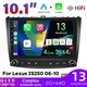 For Lexus IS250 IS350 2006-2012 Apple CarPlay Android Auto Car Stereo Radio GPS