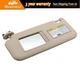 Beige Left Driver Side Sun Visor W/Light For 06-13 Toyota RAV4 74320-42501-A1