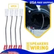 For 2007-2018 Jeep Wrangler JK Dash Tweeter Door Speaker Install Wiring Harness