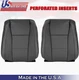 2017 For Ford F150 Lariat Driver & Passenger Top Perf Leather Seat Covers Black