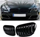 Gloss Black Front Kidney Grille For 2004-2010 BMW E63 E64 M6 645Ci 650i