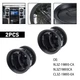 Black Dash Louver AC Heater Air Vent 2Pc For 2009-2014 Ford F-150 2012 2013`