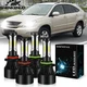 For Toyota Sienna 2004-2010 4PC 9005 9006 LED Headlight High LOW Beam Bulb 6000K