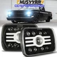 7x6" 5x7 LED Headlight Halo Bulb For Mazda Pickup B2000 B2200 B2600 1986-93