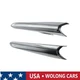 Left Right Chrome Fog Lamp Molding Cover Fit for 2017-2018 Mazda 3 Sport