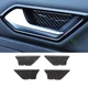 Inner Door Bowl Sticker Trim Fit For Volkswagen ID.4 2021-2023 Real Carbon Fiber