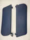 87 - 96 Ford Bronco F-150 F-250 F-350 Driver Passenger Sun Visor Set BLUE Vinyl