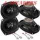 4x 6"x9" 500 Watts Front & Rear Door Speakers for 2009-2025 Dodge RAM 1500,2500