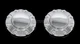 2 Front Center Caps for RAM 3500 2019-25 Chrome 17" Dually Wheel Axle Hub Cover