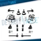 12pc Front Wheel Hub Tie Rod Kit for Blazer S-10 Jimmy Sonoma Hombre Bravada 4WD