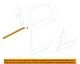 GM OEM 16-20 Envision Rear Door Exterior Trim-Belt Molding 23278142