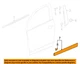 GM OEM 16-20 Envision Front Door Exterior Trim-Lower Molding 84257189