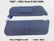 E0TB-1004122-AWD 87 to 91 Ford F150 Right & Left Sun Visor Sunvisor Blue OEM