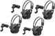4 Fold In Wireless Headphones For Chrysler Vehicles Rear DVD Headsets W/Holders