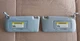 04-08 ACURA TSX LEFT & RIGHT PAIR SUN VISOR W/CLIPS GRAY ILLUMINATED OEM