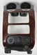 03-08 OEM GMC Envoy XL Radio Climate Bezel Woodgrain Gray