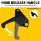Hood Release Handle for 2013-2017 Ford / Fusion Lincoln MKZ #DS7Z-99042C74-A