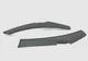 2007-2012 Dodge Caliber Rear Upper Driver LH Pass RH Roof Molding Trim Black OEM