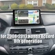 Android 13 Navigation for 2008-2013 Honda Accord with WIFI RearView