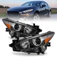 For 2017-2018 Mazda 3 Black Halogen Projector Headlight Headlamp 17-18 w/Bulbs