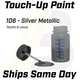 1D6 Silver Metallic - 1 Oz Touch Up Paint Kit w/ Brush for Toyota Lexus