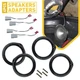 For 2006-2011 HONDA Civic Door Speaker Upgrade 6.5" inch Spacer Harness Adapter