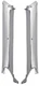 1967 Camaro Firebird Inner Pillar Post Moldings Coupe Chrome Pair