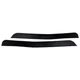 Front Driver & Passenger Lower Spoiler Deflectors Black For 23-26 Honda HR-V