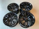 Black C7 Z06 Corvette Wheels 18x9.5 19x12 fits C6 ZO6 Grand Sport GM Caps