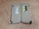 2004-2005 Toyota Rav4 Sun Visor Left Right Set Beige Vinyl Mirror Lights OEM