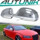 MATTE CHROME Mirror Covers Replacement for Audi A4 B8 S4 A5 S5 A6 S6 W/ Assist