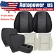 For 2007-2014 Chevy Silverado GMC Sierra 1500 Bottom Top Cloth Seat Cover Black