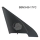 Front Left Tweeter Speaker Cover for Mazda 3 2010 2013 in Black ABS Material