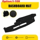 Black Mat Dash Cover for Chevrolet K1500 K2500 K3500 1988-1994 Dashboard Pad US