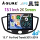 For Ford Transit 150 250 350 13.1'' Touchscreen Car Stereo 4+64G Android 15 GPS