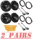 JVC CSJ620 300W Front Door /Rear Deck Speakers kit for 2006-2021 Honda Civic
