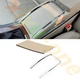 ✔Beige Center Console Roller Blind Cover+Plating Trim For Buick LaCrosse 2010-13