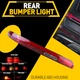 For 2016-2020 Q7 Audi Rear Driver Side Bumper Tail Light Reflector Lamp Red Lens