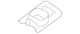 Genuine Audi Headliner Bracket 4M0-867-902-A