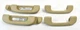06-12 Mercedes X164 GL550 ML350 R500 Roof Grab Handle Set Brown 1648100554 OEM