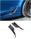 For 14-19 Corvette C7 Z06 CARBON FIBER Side Rocker Panel Brake Scoop Vent Covers