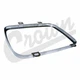 Crown Headlight Retainer Ring Chrome for 86-92 Jeep Comanche / 84-97 Cherokee 